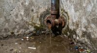 water flows downward first