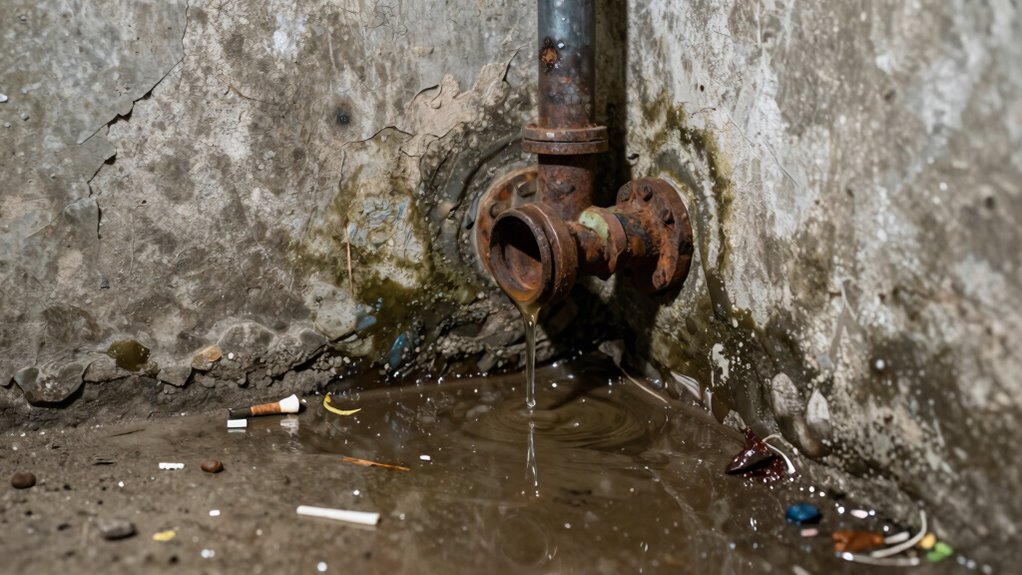 water flows downward first