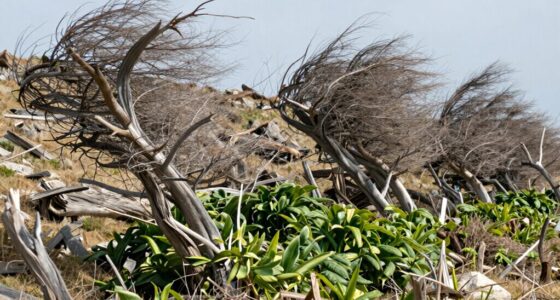 wind affects plant structure