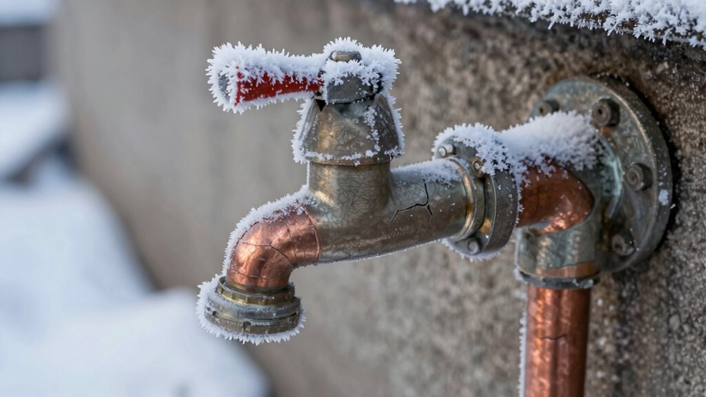 winterize pipes and faucets