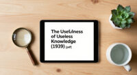 The Usefulness Of Useless Knowledge (1939) [Pdf]