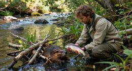 Artificial Beaver Dams Saw Juvenile Coho Salmon Survival Rates Go From 8% To 60%