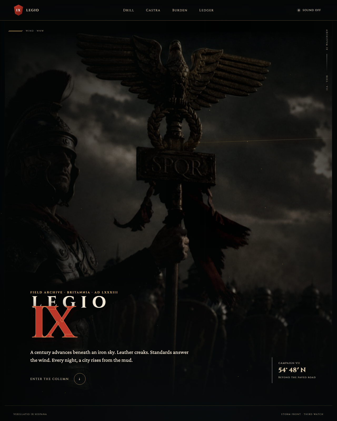 Live view of LEGIO IX — The Ninth on Campaign